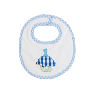 Blue Musical Birthday Bib