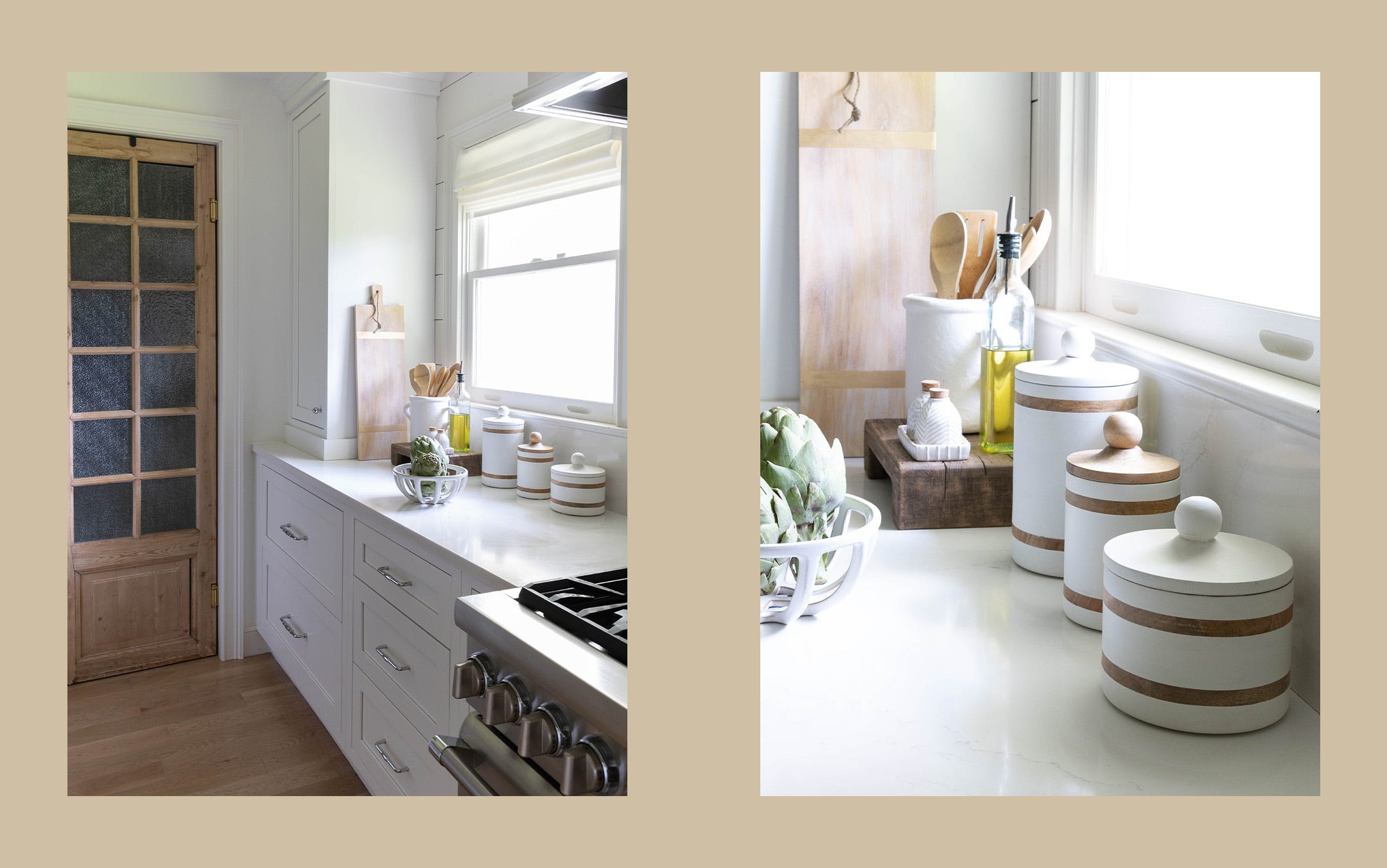 a clean and classic kitchen