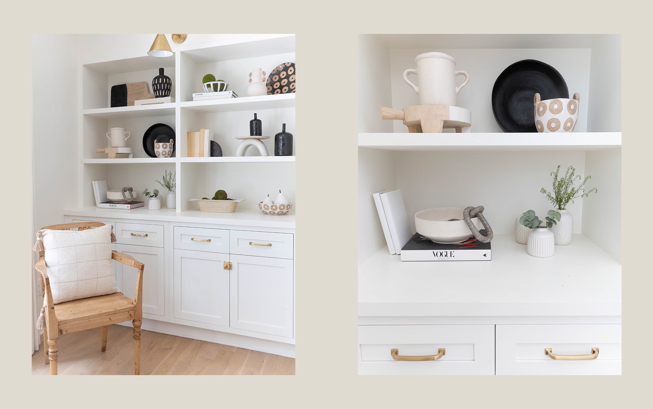 a modern bookshelf