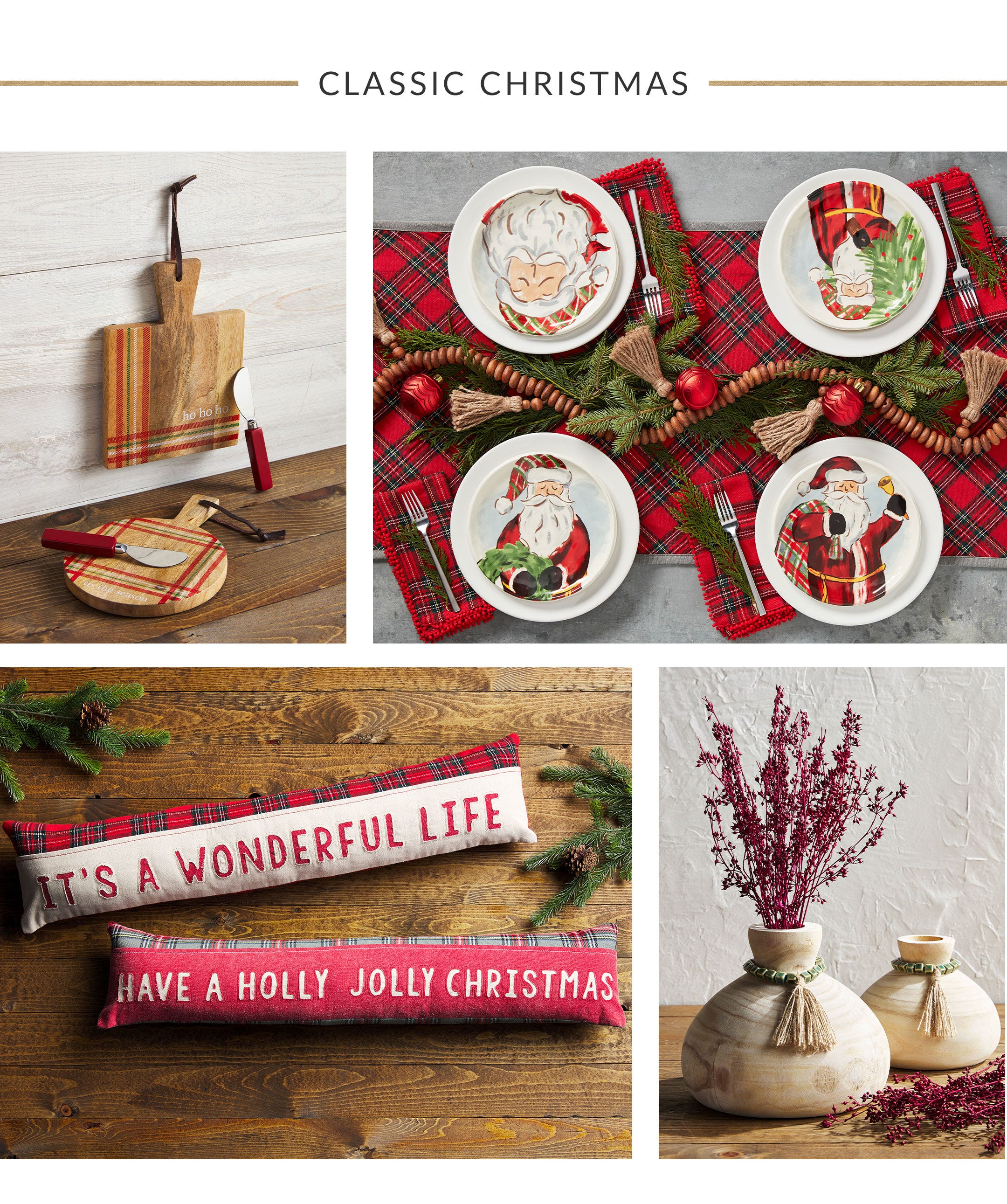 shop CLASSIC CHRISTMAS HOME DECOR